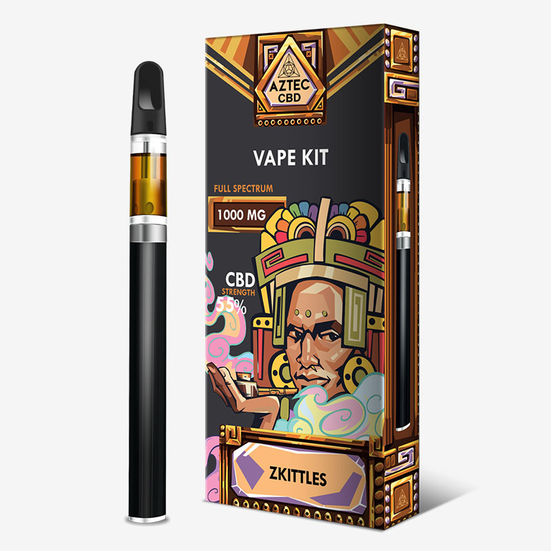 Aztec CBD 1000 mg Vape Kit – 1 ml