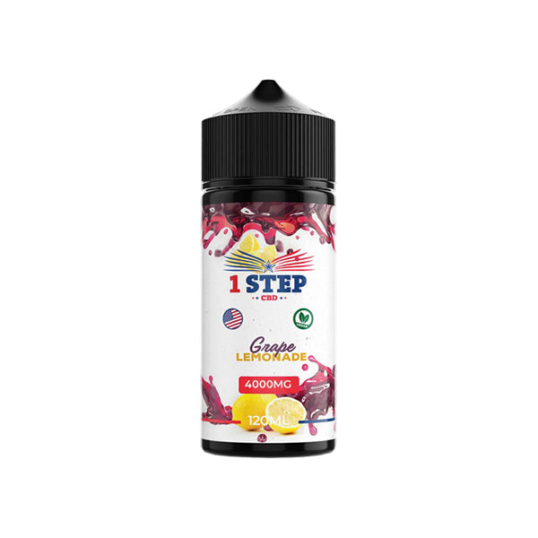 1 Step CBD 4000mg CBD E-liquid 120ml (BUY 1 GET 1 FREE) - Elixire CBD