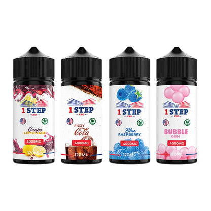 1 Step CBD 4000mg CBD E-liquid 120ml (BUY 1 GET 1 FREE) - Elixire CBD