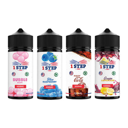 1 Step CBD 500mg CBD E-liquid 120ml (BUY 1 GET 1 FREE) - Elixire CBD