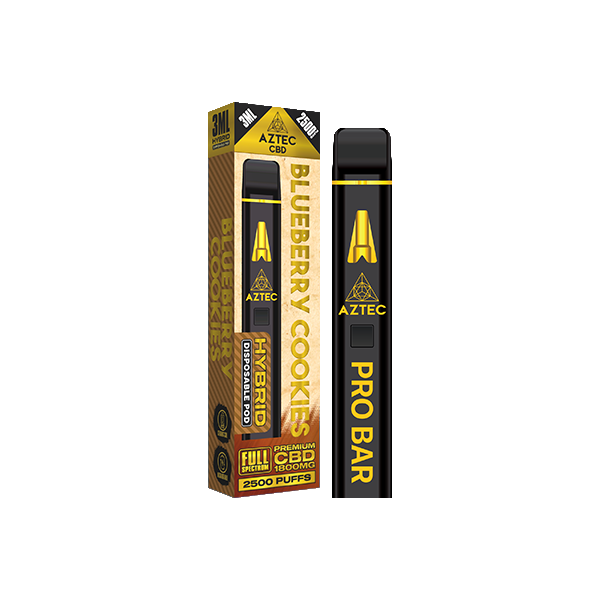 Aztec CBD 1800mg Pro Bar CBD Disposable Vape Device 2500 Puffs - Elixire CBD