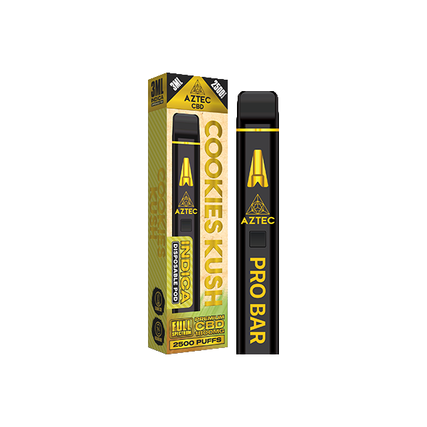 Aztec CBD 1800mg Pro Bar CBD Disposable Vape Device 2500 Puffs - Elixire CBD