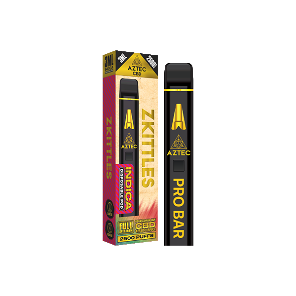 Aztec CBD 1800mg Pro Bar CBD Disposable Vape Device 2500 Puffs - Elixire CBD