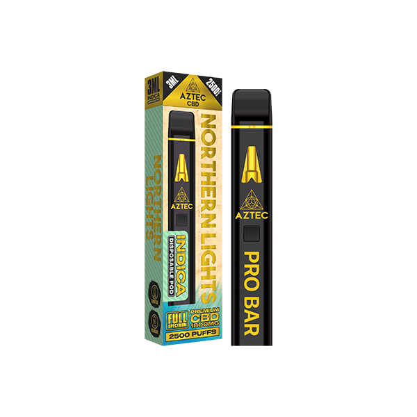 Aztec CBD 1800mg Pro Bar CBD Disposable Vape Device 2500 Puffs - Elixire CBD