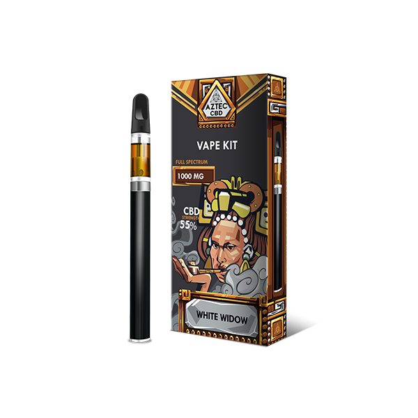 Aztec CBD 1000mg Vape Kit - 1ml - Elixire CBD