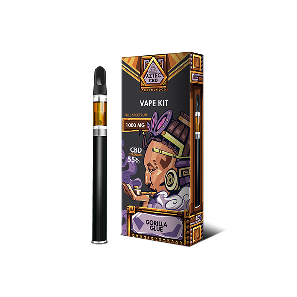 Aztec CBD 1000mg Vape Kit - 1ml - Elixire CBD