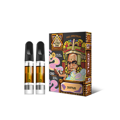 Aztec CBD 2 x 1000mg Cartridge Kit - 1ml - Elixire CBD