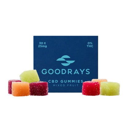 Goodrays 750mg CBD Mixed Gummies - 30 Pieces - Elixire CBD