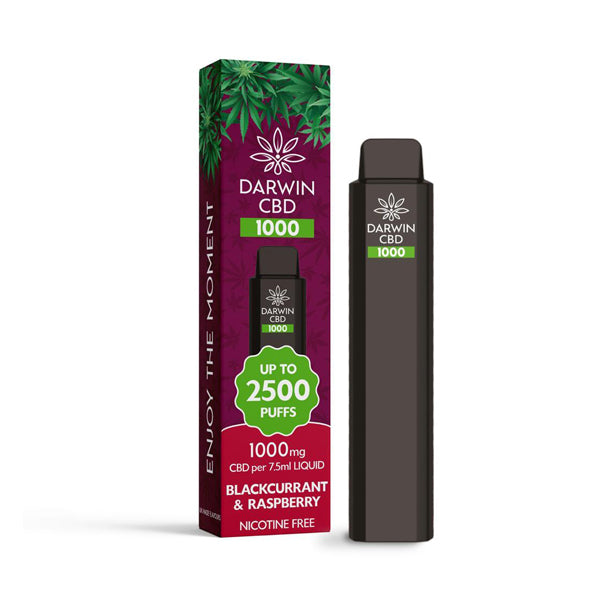 Darwin CBD 1000 Disposable Vape Device 2500 Puffs - Elixire CBD