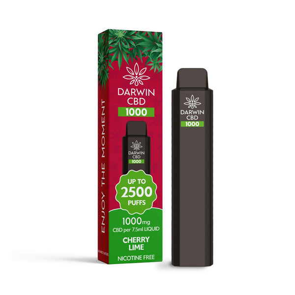 Darwin CBD 1000 Disposable Vape Device 2500 Puffs - Elixire CBD