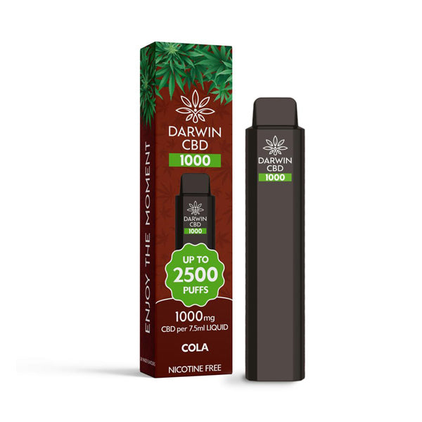 Darwin CBD 1000 Disposable Vape Device 2500 Puffs - Elixire CBD