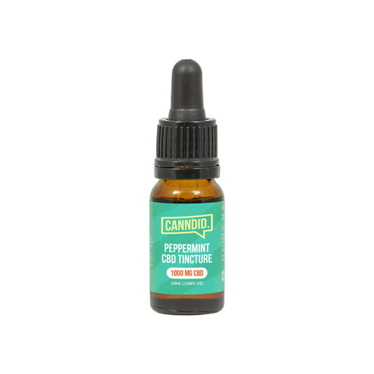 Canndid 1000mg CBD Tincture Oil 10ml - Peppermint - Elixire CBD