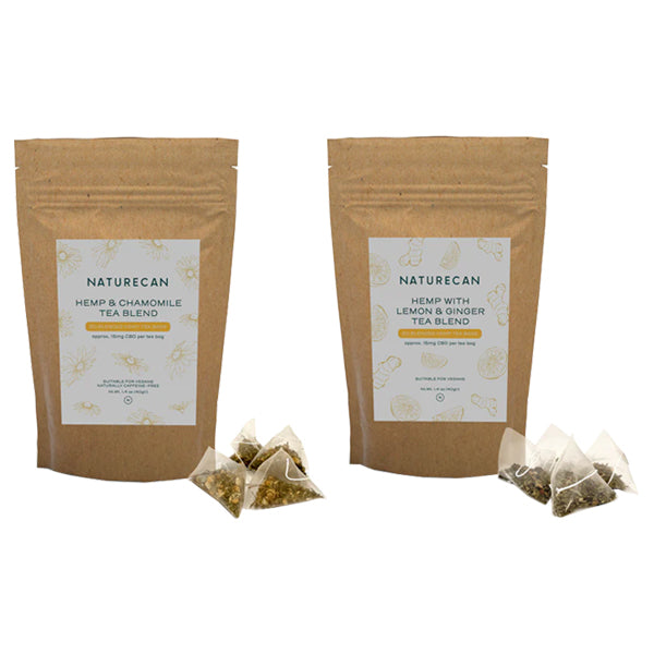 Naturecan 300mg CBD Hemp Tea - 20 Bags - Elixire CBD