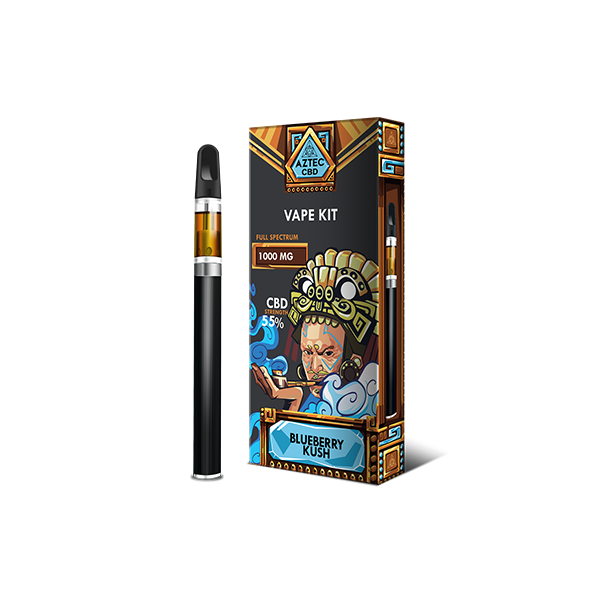 Aztec CBD 1000mg Vape Kit - 1ml - Elixire CBD