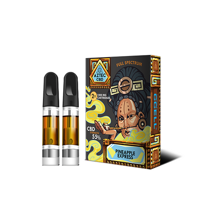 Aztec CBD 2 x 1000mg Cartridge Kit - 1ml - Elixire CBD