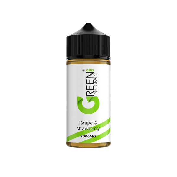 Green Naturals 2000mg CBD Vaping Liquid 100ml (50PG/50VG) - Elixire CBD