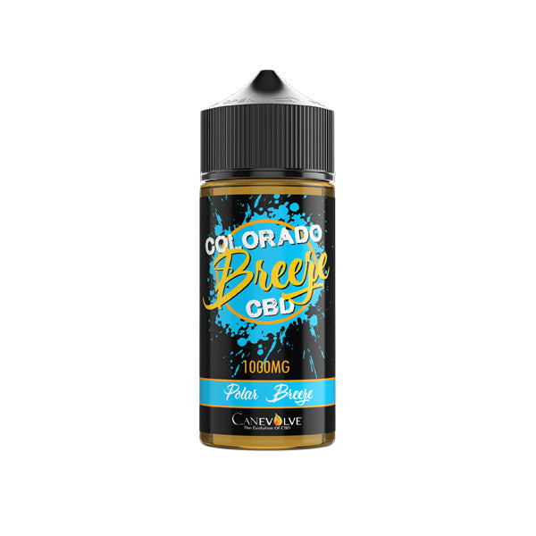 Colorado Breeze 1000mg CBD Vaping Liquid 100ml (50PG/50VG) - Elixire CBD