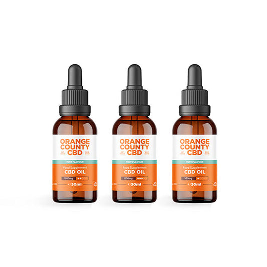 Orange County CBD 1500 mg aromatisiertes Tinkturöl 30 ml