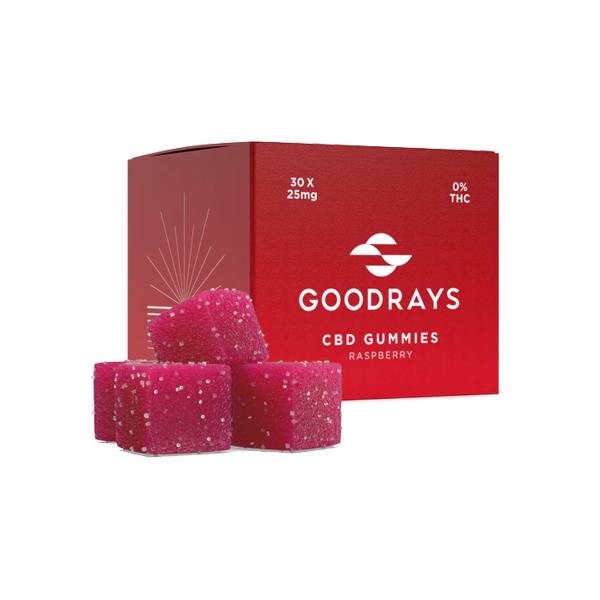 Goodrays 750mg CBD Gummies - 30 Pieces - Elixire CBD