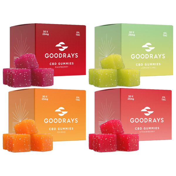 Goodrays 750mg CBD Gummies - 30 Pieces - Elixire CBD