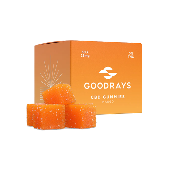 Goodrays 750mg CBD Gummies - 30 Pieces - Elixire CBD