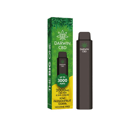 Darwin The Big One 2000mg CBD Disposable Vape Device 3000 Puffs - Elixire CBD