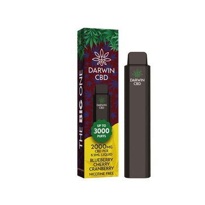 Darwin The Big One 2000mg CBD Disposable Vape Device 3000 Puffs - Elixire CBD