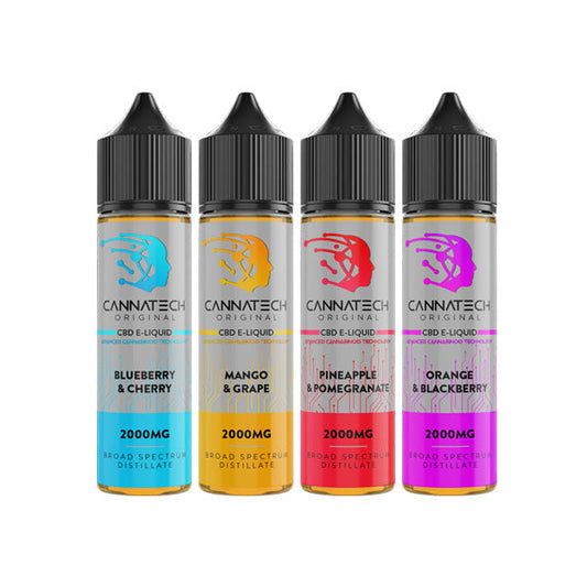 Cannatech 2000mg Broad Spectrum CBD E-liquid 50ml - Elixire CBD