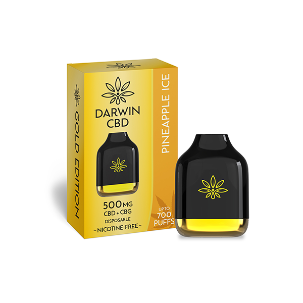 Darwin 500mg CBD + CBG Cube Disposable 700 Puffs - Elixire CBD