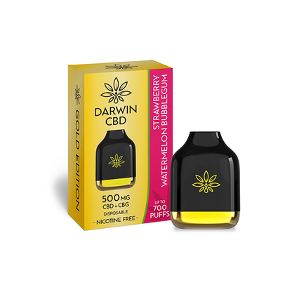 Darwin 500mg CBD + CBG Cube Disposable 700 Puffs - Elixire CBD