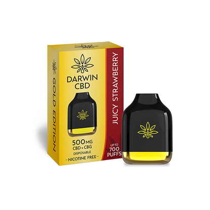 Darwin 500mg CBD + CBG Cube Disposable 700 Puffs - Elixire CBD