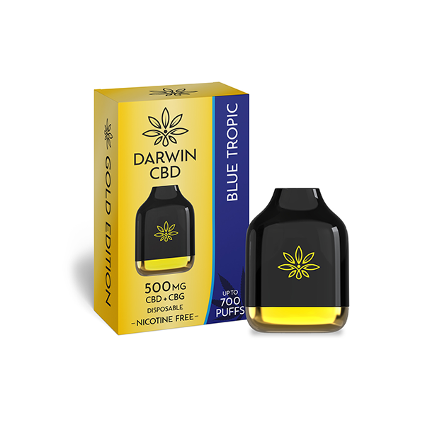 Darwin 500mg CBD + CBG Cube Disposable 700 Puffs - Elixire CBD