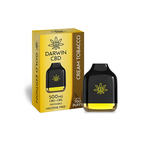 Darwin 500mg CBD + CBG Cube Disposable 700 Puffs - Elixire CBD