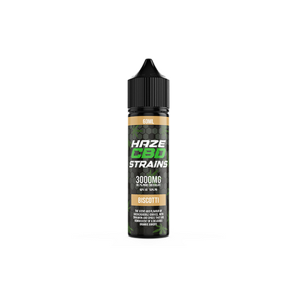 Haze CBD Strains 3000mg CBD E-Liquid 50ml Shortfill 0mg (50VG/50PG) - Elixire CBD