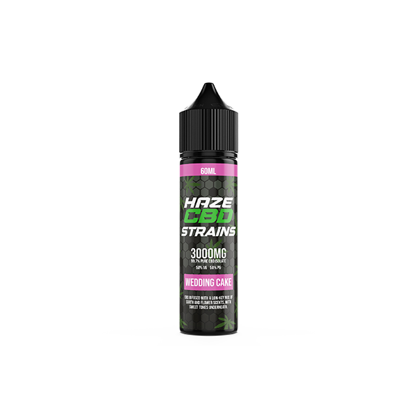 Haze CBD Strains 3000mg CBD E-Liquid 50ml Shortfill 0mg (50VG/50PG) - Elixire CBD