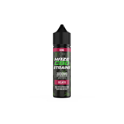 Haze CBD Strains 3000mg CBD E-Liquid 50ml Shortfill 0mg (50VG/50PG) - Elixire CBD