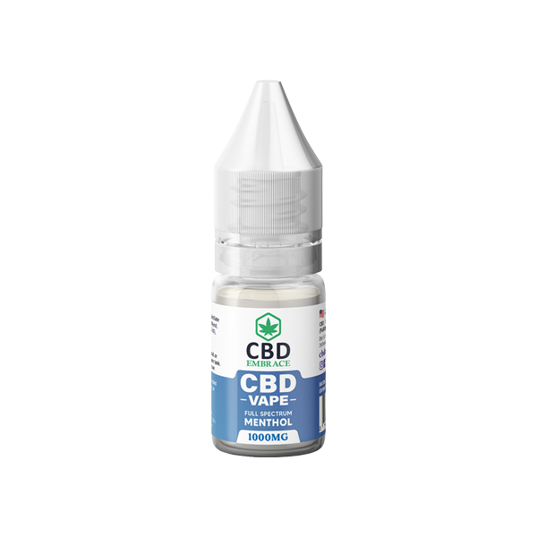 CBD Embrace 1000mg Full Spectrum CBD Vape Oil - 10ml - Elixire CBD