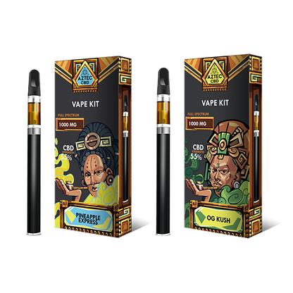 Aztec CBD 1000mg Vape Kit - 1ml - Elixire CBD