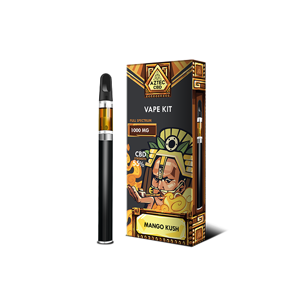 Aztec CBD 1000mg Vape Kit - 1ml - Elixire CBD