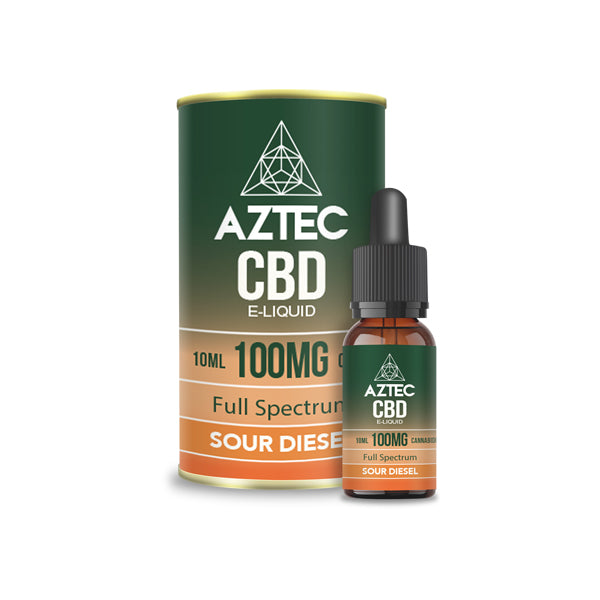 Aztec CBD 100mg CBD Vaping Liquid 10ml (50PG/50VG) - Elixire CBD