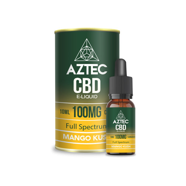 Aztec CBD 100mg CBD Vaping Liquid 10ml (50PG/50VG) - Elixire CBD