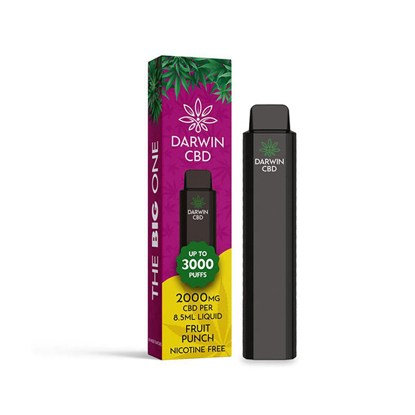 Darwin The Big One 2000mg CBD Disposable Vape Device 3000 Puffs - Elixire CBD