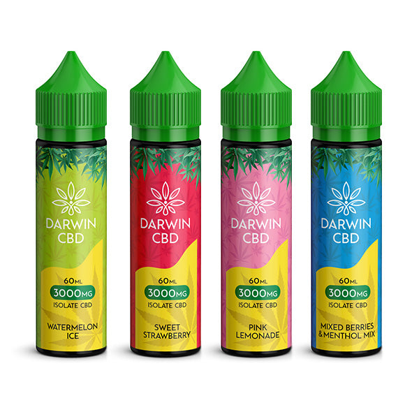 Darwin 3000mg CBD Isolate E-Liquid 60ml - Elixire CBD