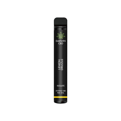 Darwin 300mg CBD Isolate Disposable Vape Device 600 Puffs - Elixire CBD