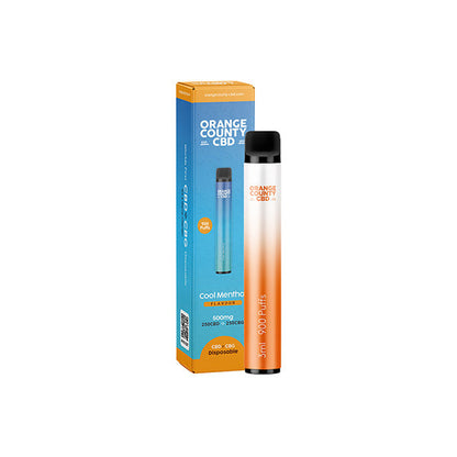 Orange County CBD 500 mg CBD &amp; CBG Einweg-Vape-Gerät 900 Züge