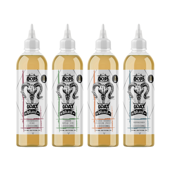 Dope Goat Deluxe 10,000 CBD + CBG E-liquid 250ml (30VG/70PG) - Elixire CBD