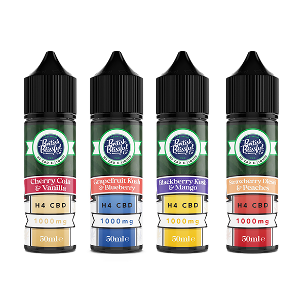 British Blissful 1000mg H4 CBD E-Liquid 50ml - Elixire CBD