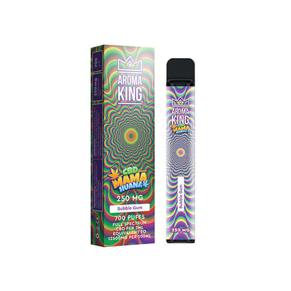 Aroma King Mama Huana 250mg CBD Disposable Vape Device 700 Puffs - Elixire CBD