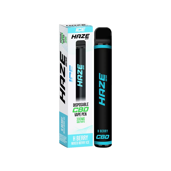 Haze Bar Ice 300mg CBD Disposable Vape Device 600 Puffs - Elixire CBD