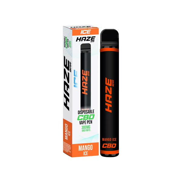 Haze Bar Ice 300mg CBD Disposable Vape Device 600 Puffs - Elixire CBD